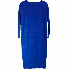 ASOS‎ Cobalt Blue Ribbed Sweater Dress Sz 4